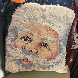 Santa Claus Tapestry Pillow